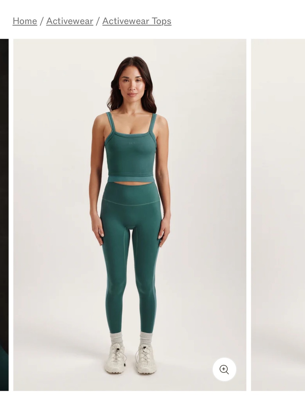 Set Active Layered Crop Tank & High-Waist Leggings